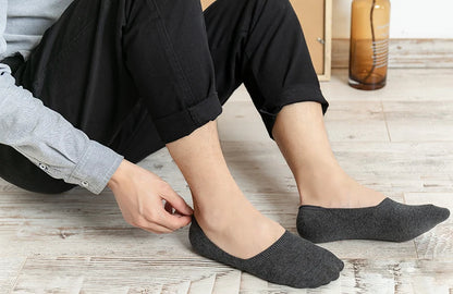 5 Pairs Quality Silicone Non-skid Mens Boat Socks - SQN station By 22GM-style