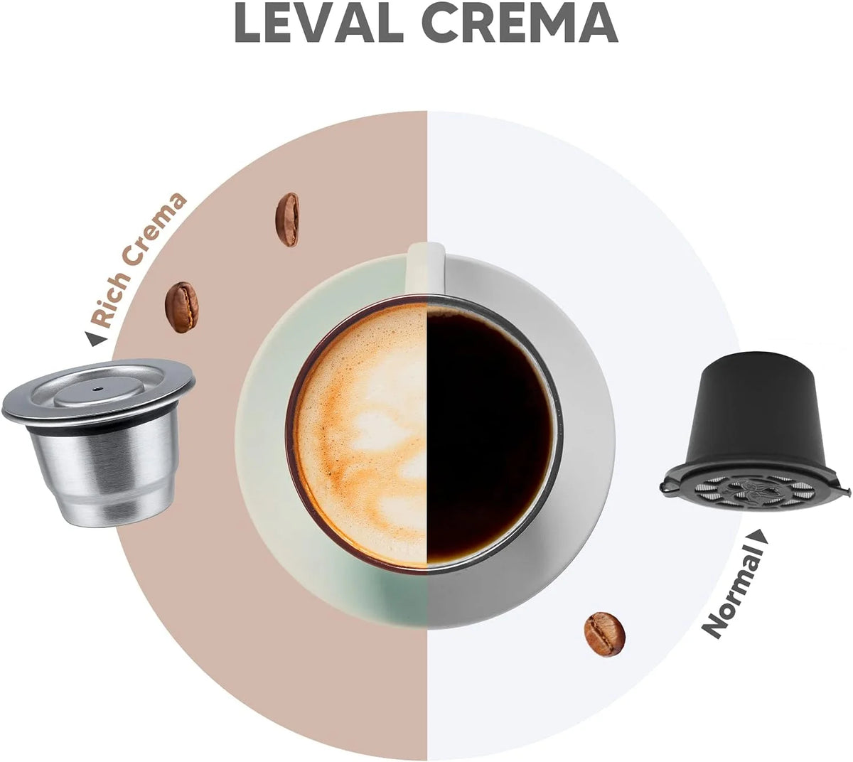 Reusable Stainless Steel Coffee Capsule for Nespresso – Refillable Espresso Pods Compatible with Essenza Mini, Inissia & Pixie - SQN station By 22GM-style