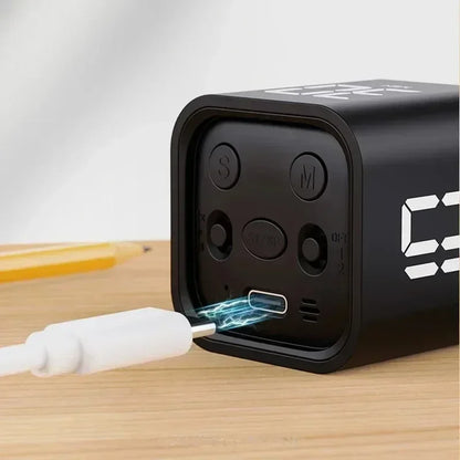 Productivity Cube Timer – Gravity Flip Digital Countdown Timer with LED Display - SQN station By 22GM-style