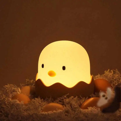 Eggshell LED Night Light – Cute Cartoon Touch Lamp with Adjustable Warm Light, Rechargeable for Kids Bedroom - SQN station By 22GM-style