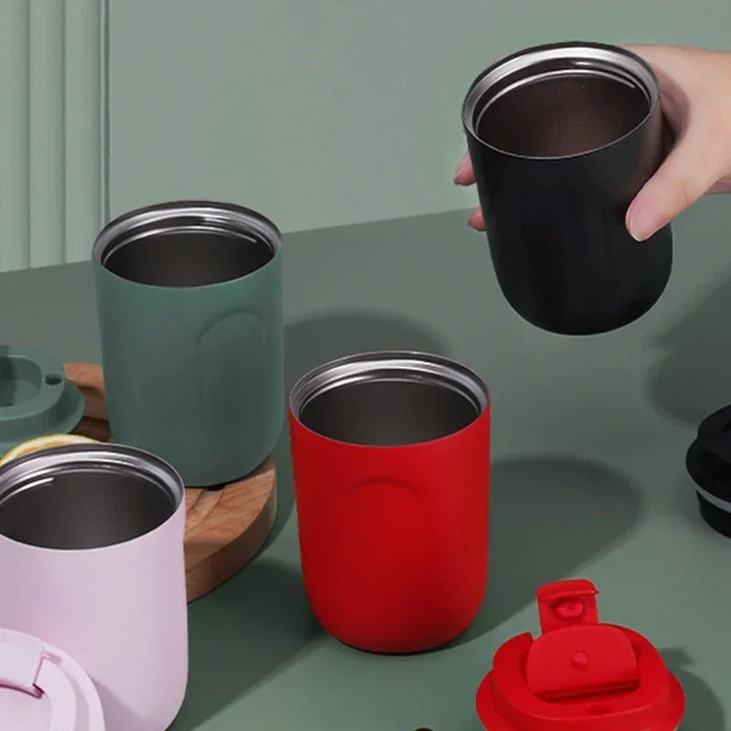 Mini Stainless Steel Thermos Coffee Mug – Leakproof Vacuum Insulated Travel Tumbler - SQN station By 22GM-style