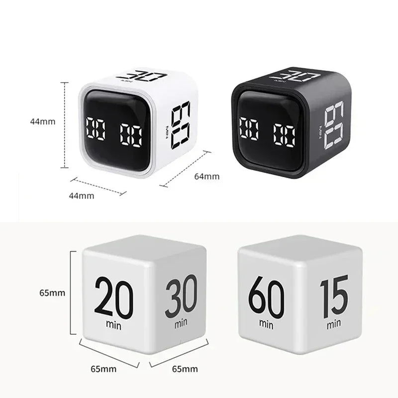Productivity Cube Timer – Gravity Flip Digital Countdown Timer with LED Display - SQN station By 22GM-style