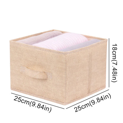 Cotton Linen Hanging Storage Organizer – Drawer Style Wardrobe Hanging Bag - SQN station By 22GM-style