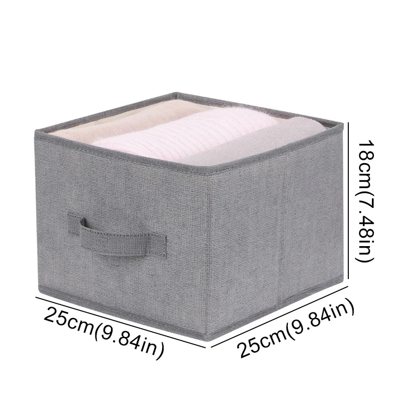 Cotton Linen Hanging Storage Organizer – Drawer Style Wardrobe Hanging Bag - SQN station By 22GM-style