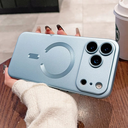 Metallic Magnetic MagSafe Case – Soft Protective Case for iPhone 12–17 Series with Lens Guard - SQN station By 22GM-style