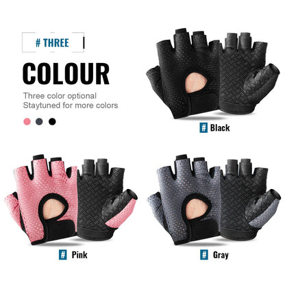 Women’s Fitness Gloves – Breathable Half-Finger Anti-Slip Gym Gloves for Cycling, Weight Training & Yoga - SQN station By 22GM-style