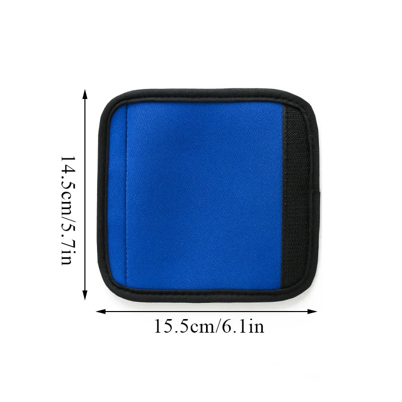 Soft Neoprene Luggage Handle Wrap - Comfortable Suitcase Grip, Protective Cover for Travel Bag Handles - SQN station By 22GM-style