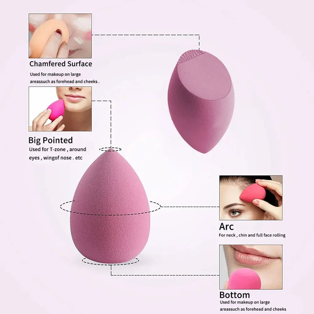 4pcs/set Makeup Egg Sponge Puff - SQN station By 22GM-style