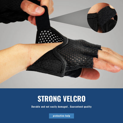 Women’s Fitness Gloves – Breathable Half-Finger Anti-Slip Gym Gloves for Cycling, Weight Training & Yoga - SQN station By 22GM-style