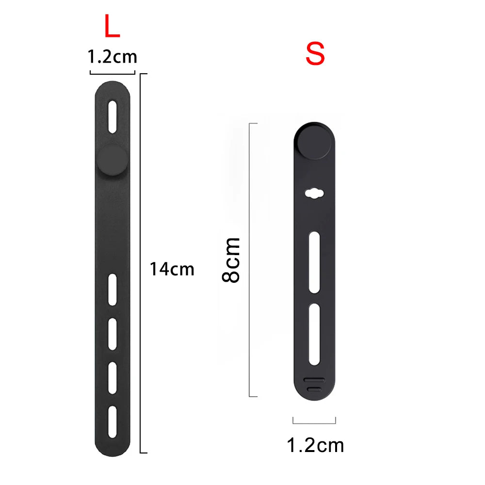 Reusable Silicone Cable Ties – Elastic Adjustable Cord Organizer Straps with Lock Buckle - SQN station By 22GM-style