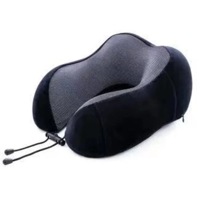 U-Shaped Memory Foam Neck Pillow – Soft Travel & Cervical Support Pillow for Airplane & Sleep - SQN station By 22GM-style