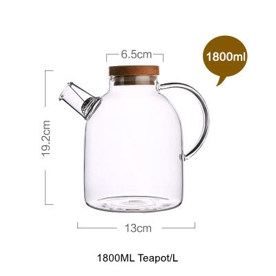 Large Capacity Drinkware Glass Teapot Set - SQN station